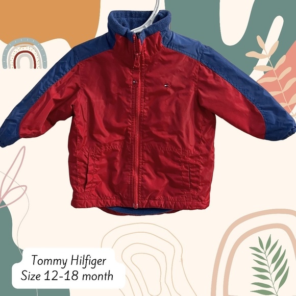 Tommy Hilfiger 12-18 month fleece lined mid-season jacket - Picture 1 of 4